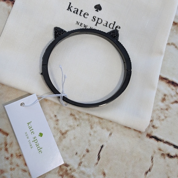 Last1 Kate Spade Jazz Thing Up Pave Cat Ear Bangle - Picture 4 of 7